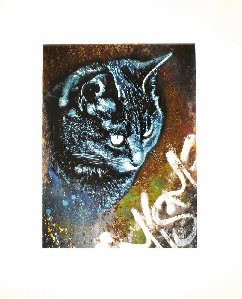 Snik, ‘MeowMeow’, 2011, Print, Pigment with screenprint varnish, DeLaMain Arts, Numbered, Dated