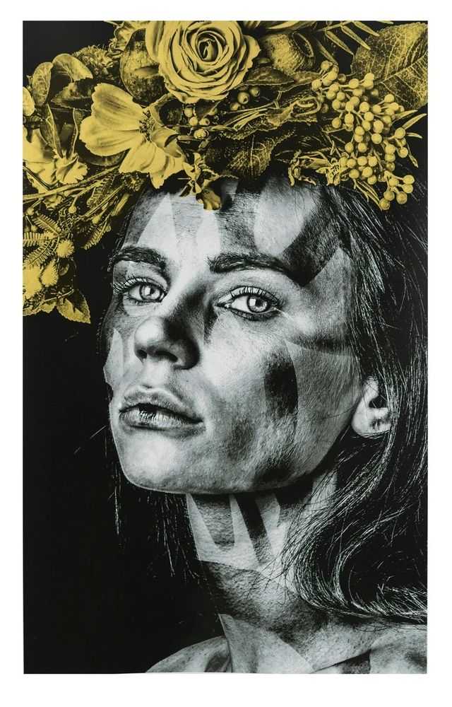 Snik, ‘Retrograde (Gold Leaf Edition)’, 2023, Print, Thirteen-layer screen print on 300 gsm Somerset velvet paper with deckled edge and silkscreen varnish; Hand-applied Gold Leaf, Bio Editions, Numbered, Handfinished