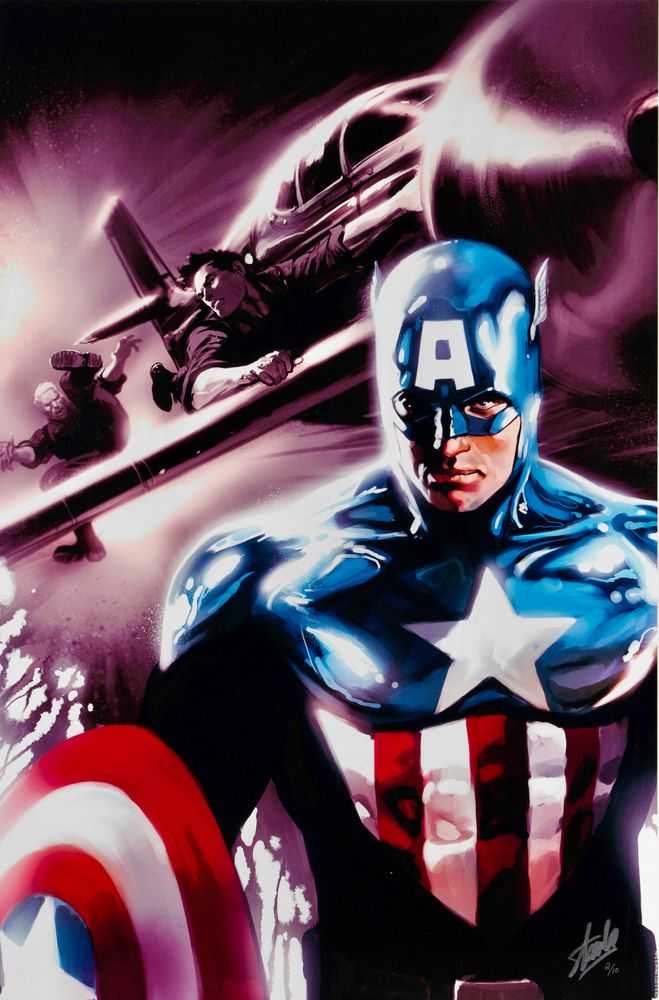 Stan Lee (Marvel), ‘Captain America #609 (Collector's Edition)’, 2020, Print, Giclee On Canvas, Castle Fine Art, Numbered
