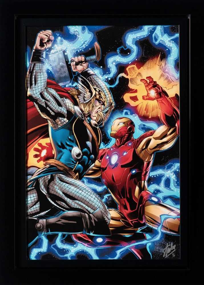 Stan Lee (Marvel), ‘Iron Man/Thor #3 (Collector's Edition)’, 2023, Print, Fine Art Print, Castle Fine Art, Numbered, Framed