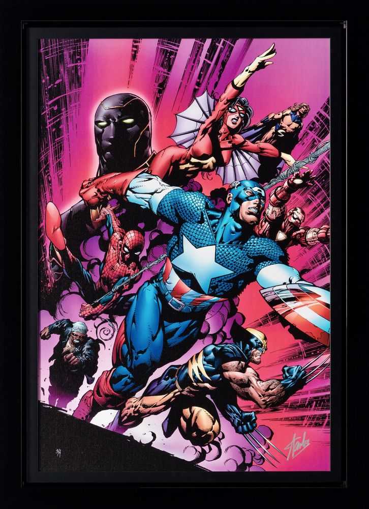 Stan Lee (Marvel), ‘New Avengers #12 - 1 (Deluxe Edition)’, 2023, Print, Fine Art Print, Castle Fine Art, Numbered, Framed