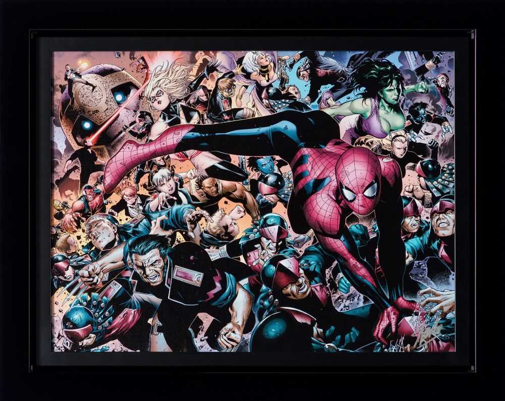 Stan Lee (Marvel), ‘New Avengers #45 - 2 (Collector's Edition)’, 2023, Print, Fine Art Print, Castle Fine Art, Numbered, Framed