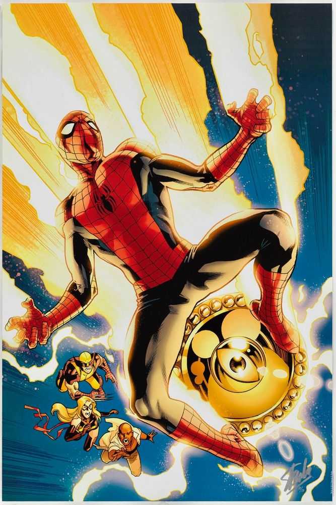 Stan Lee (Marvel), ‘New Avengers #4’, 2020, Print, Canvas on board, Castle Fine Art, Numbered