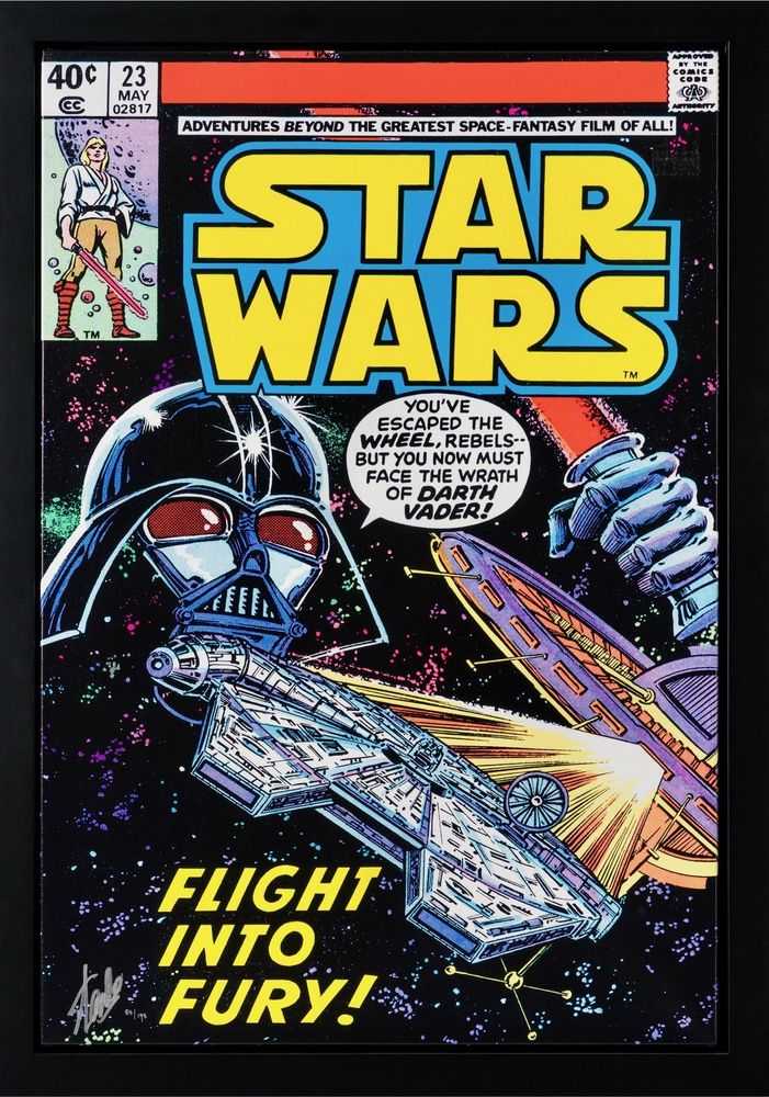 Stan Lee (Marvel), ‘Star Wars #23 - Flight Into Fury - Box Canvas’, 2024, Print, Fine Art Print, Castle Fine Art, Numbered
