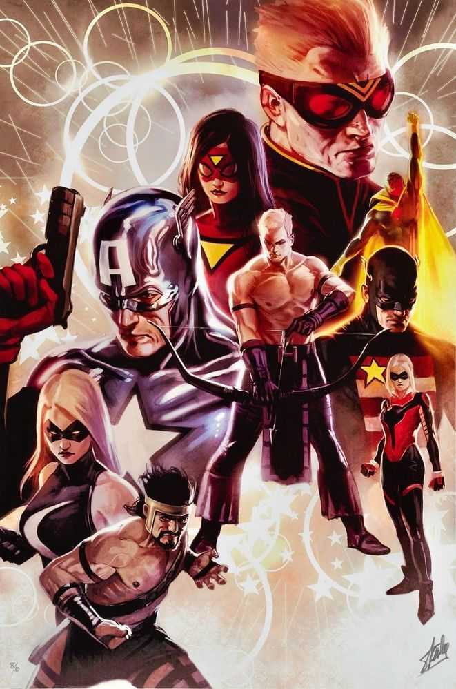 Stan Lee (Marvel), ‘The Mighty Avengers #30’, 2020, Print, Canvas on board, Castle Fine Art, Numbered