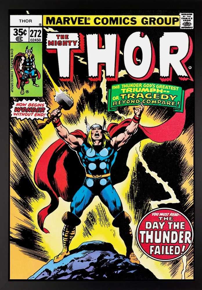 Stan Lee (Marvel), ‘The Mighty Thor #272 - Triumph or Tragedy’, 2015, Print, Fine Art Print, Castle Fine Art, Numbered