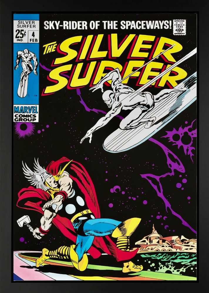 Stan Lee (Marvel), ‘The Silver Surfer #4 - Boxed Canvas Edition’, 2013, Print, Boxed canvas, Castle Fine Art, Numbered