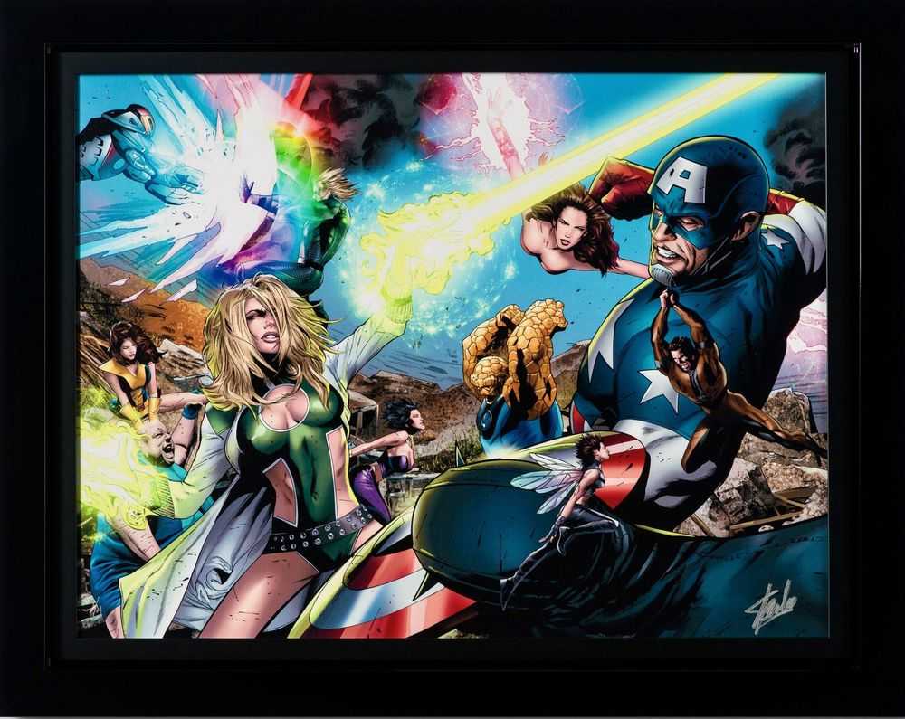 Stan Lee (Marvel), ‘Ultimate Power #6 II (Deluxe Edition)’, 2023, Print, Fine Art Print, Castle Fine Art, Numbered, Framed