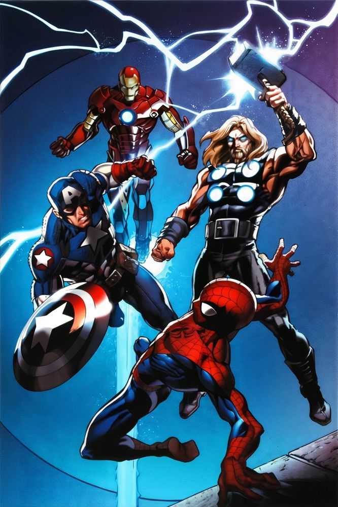 Stan Lee (Marvel), ‘Ultimate Spider-Man #157’, 2024, Print, Giclee print on stretched canvas, Castle Fine Art, Numbered