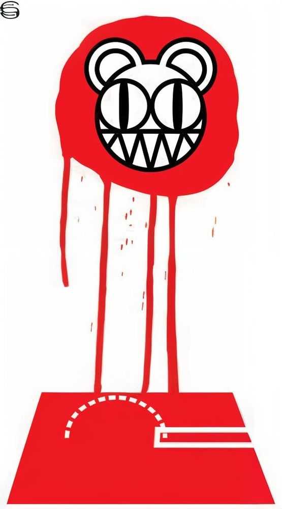 Stanley Donwood, ‘Bear Over a Swimming Pool’, 2000, Print, Fine art print, null, Numbered