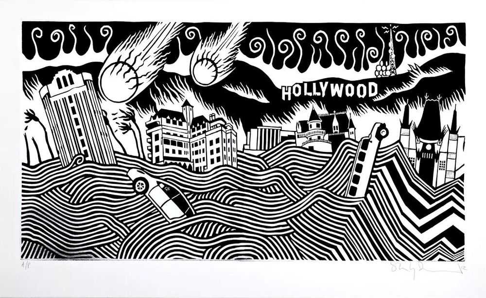 Stanley Donwood, ‘Deregulation’, 2014, Print, 2 colour screenprint on 300gsm Somerset® paper from St Cuthberts Mill in Wells, Self-released, Numbered, Dated