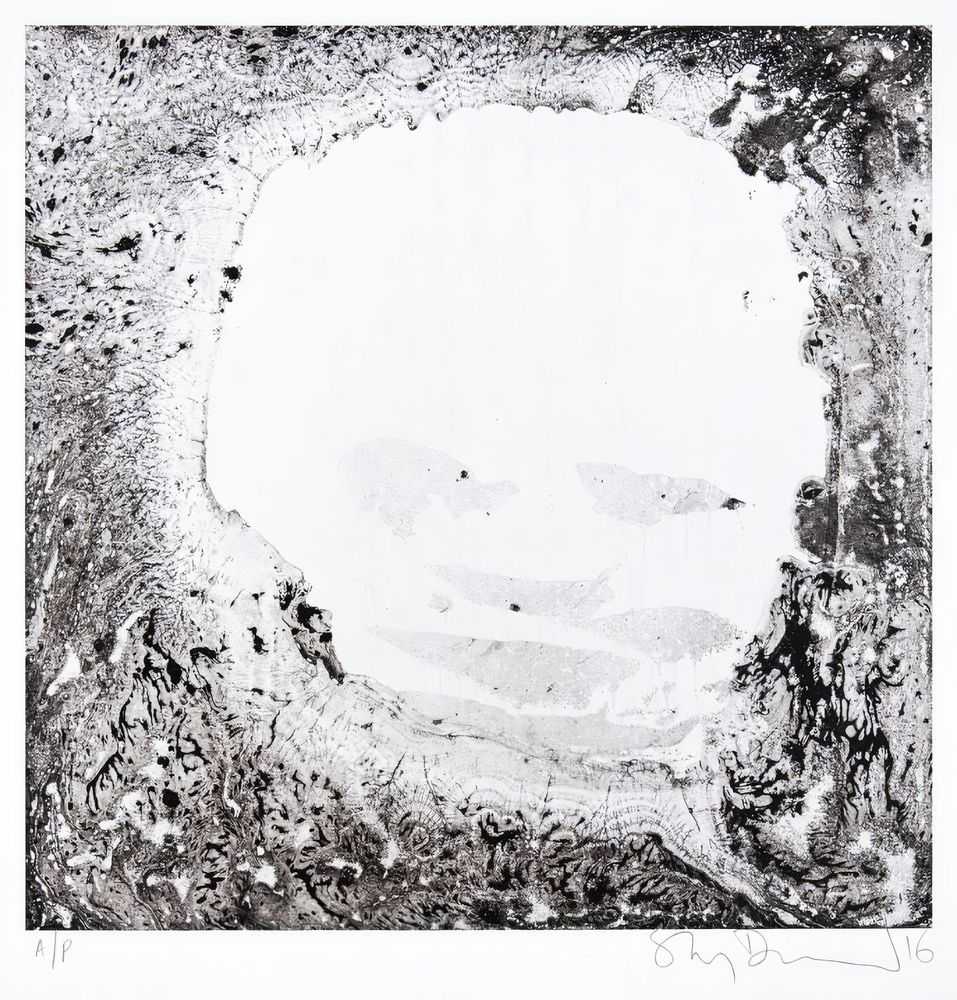 Stanley Donwood, ‘Eylot’, 2016, Print, 9 colour screenprint on 270gsm Mohawk Superfine in Ultrawhite Eggshell using 8 translucent blacks and one enamel black, Self-released, Numbered, Dated