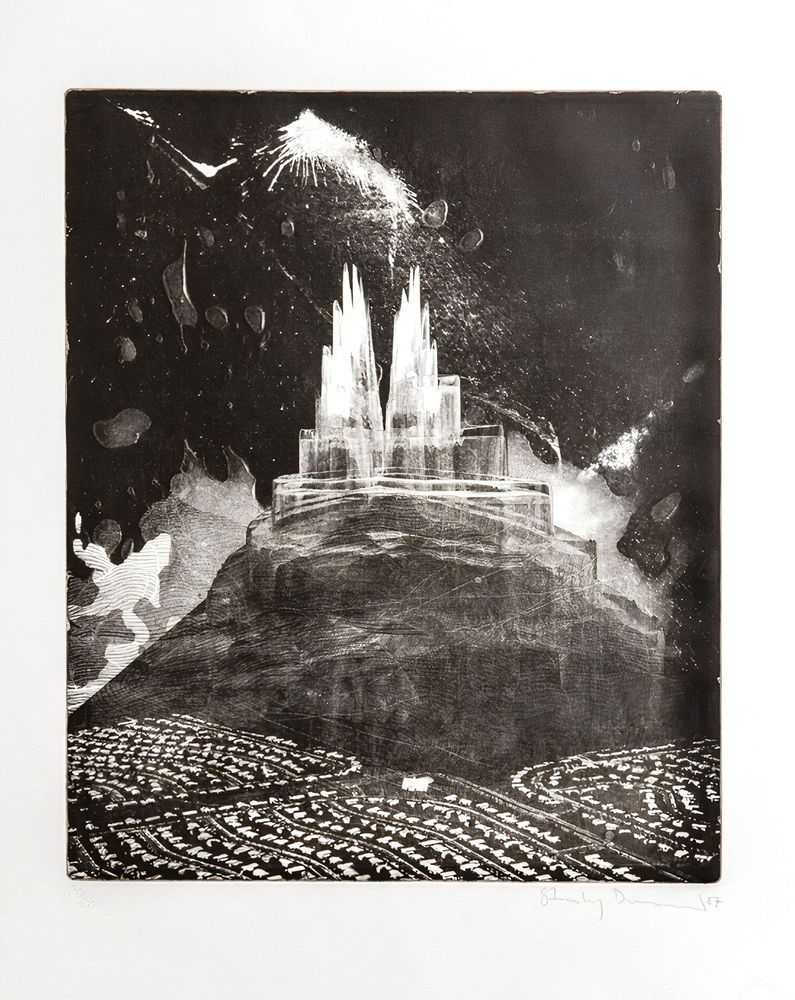 Stanley Donwood, ‘Glass House Disaster’, 2007, Print, Etching on 270gsm Moulin De Gue paper, Lazinc, Numbered, Dated