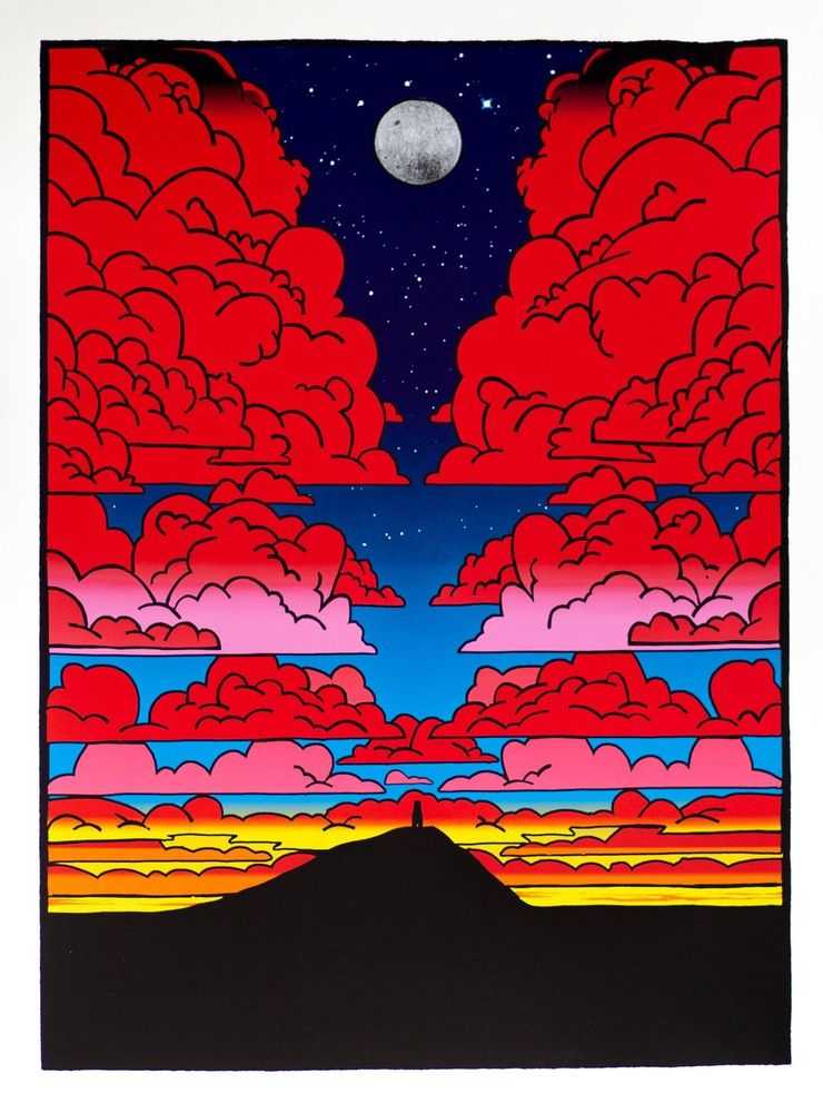 Stanley Donwood, ‘Glastonbury Festival 2019’, 2019, Print, 10 colour hand pulled screenprint, Self-released, Numbered, Dated