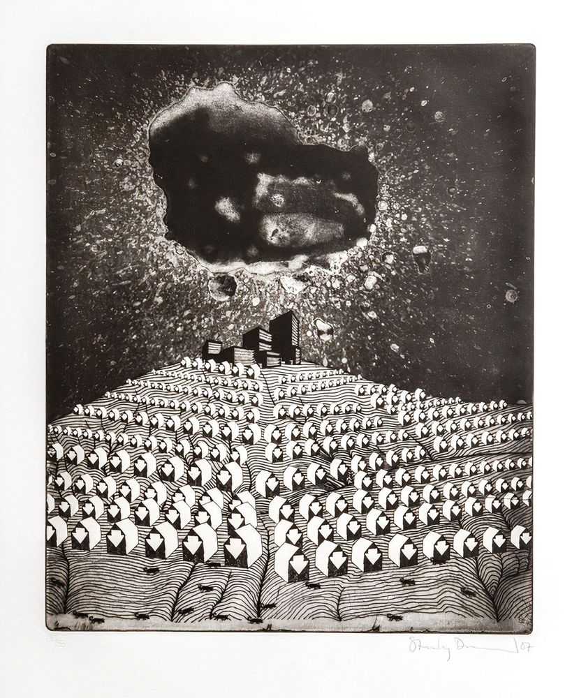 Stanley Donwood, ‘Meteor’, 2007, Print, Etching on 270gsm Moulin De Gue paper, Lazinc, Numbered, Dated