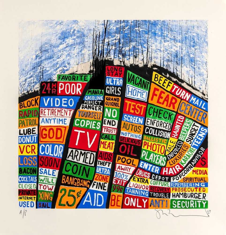 Stanley Donwood, ‘Pacific Coast (20th Anniversary)’, 17-05-2024, Print, 11 colour hand-pulled Screenprint Somerset Tub 410gsm satin white, Slowly Downward, Numbered, Dated