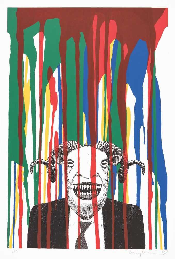 Stanley Donwood, ‘Pandemonium (First Edition)’, 2009, Print, 5 colour silkscreen print, Ink'd, Numbered, Dated