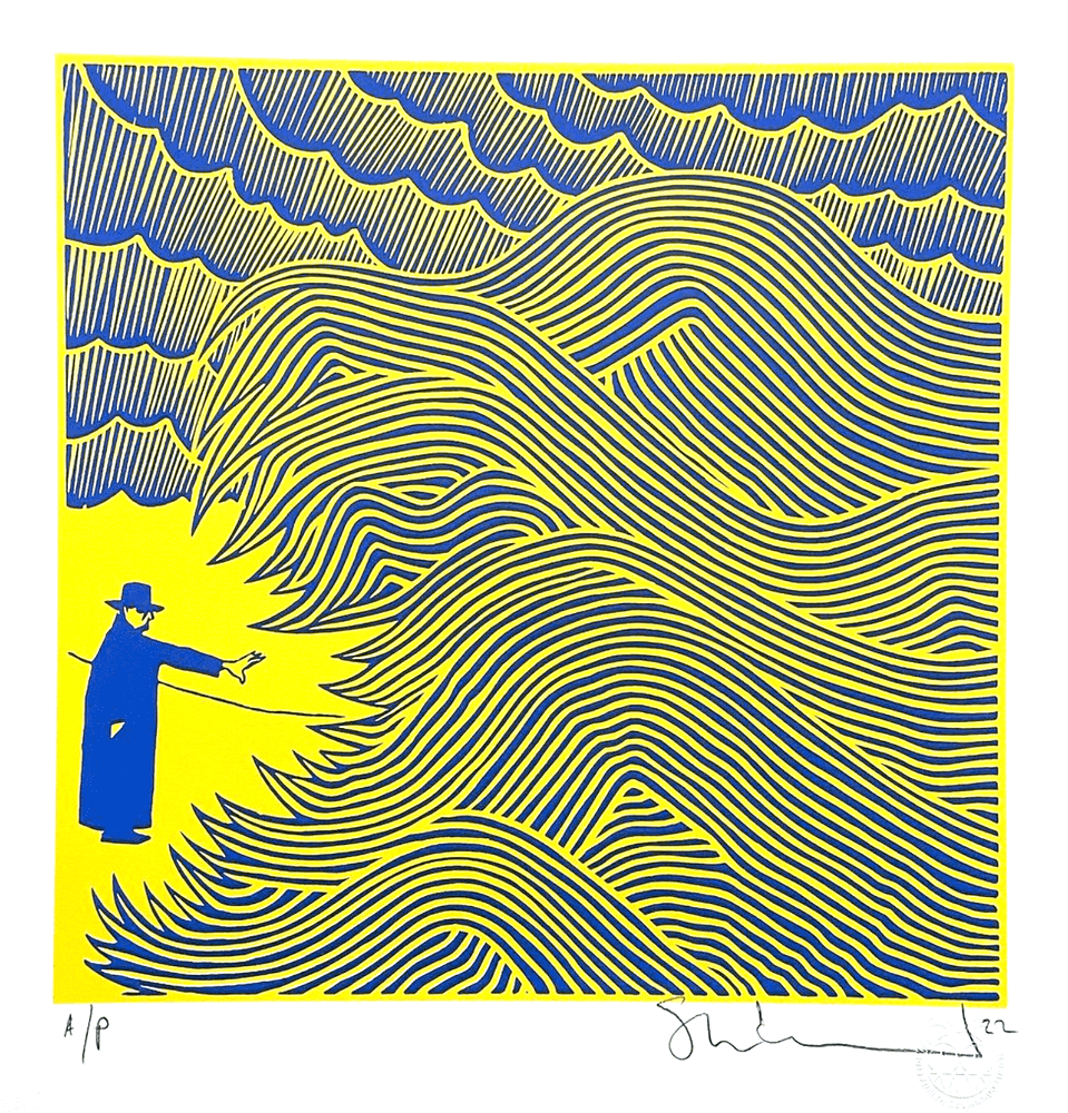 Stanley Donwood, ‘Pax’, 11-03-2022, Print, Two colour hand-pulled screenprint, Self-released, Dated