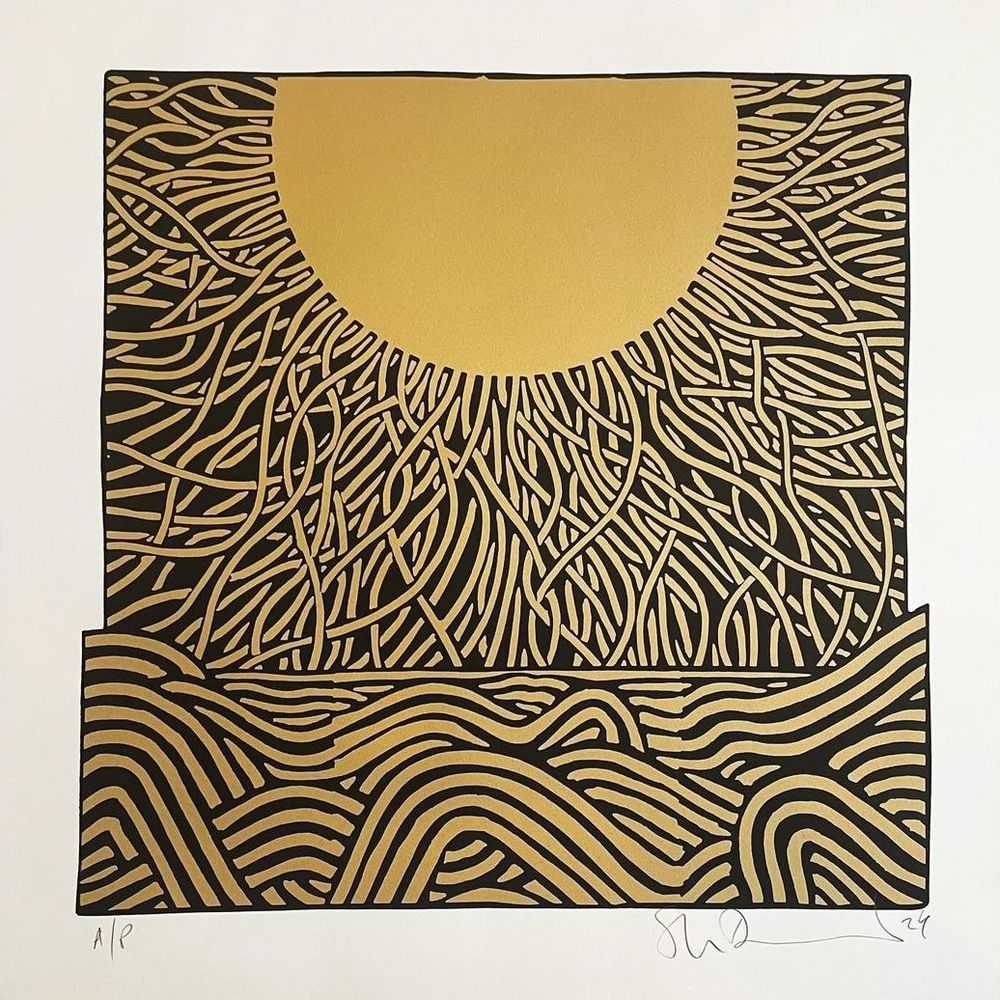 Stanley Donwood, ‘Reflected Light’, 2024, Print, Two-colour hand-pulled screen print, Self Released, Dated