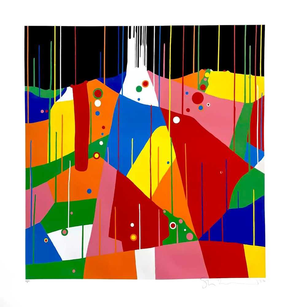 Stanley Donwood, ‘Salisbury Plain’, 02-11-2022, Print, 9 Colour screenprint with a varnish overlay, Jealous Gallery, Numbered, Dated