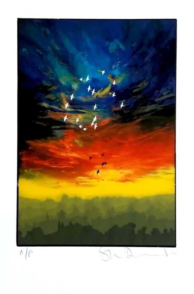 Stanley Donwood, ‘Set’, 2020, Print, Archival pigment print on Minuet 300gsm paper with hand torn edges, The Lost Domain, Numbered, Dated