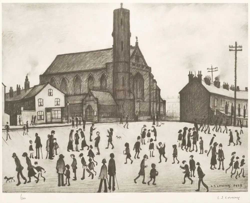 L.S. (Laurence Stephen) Lowry, ‘St Mary's Church’, 1967, Print, Lithograph, null, 