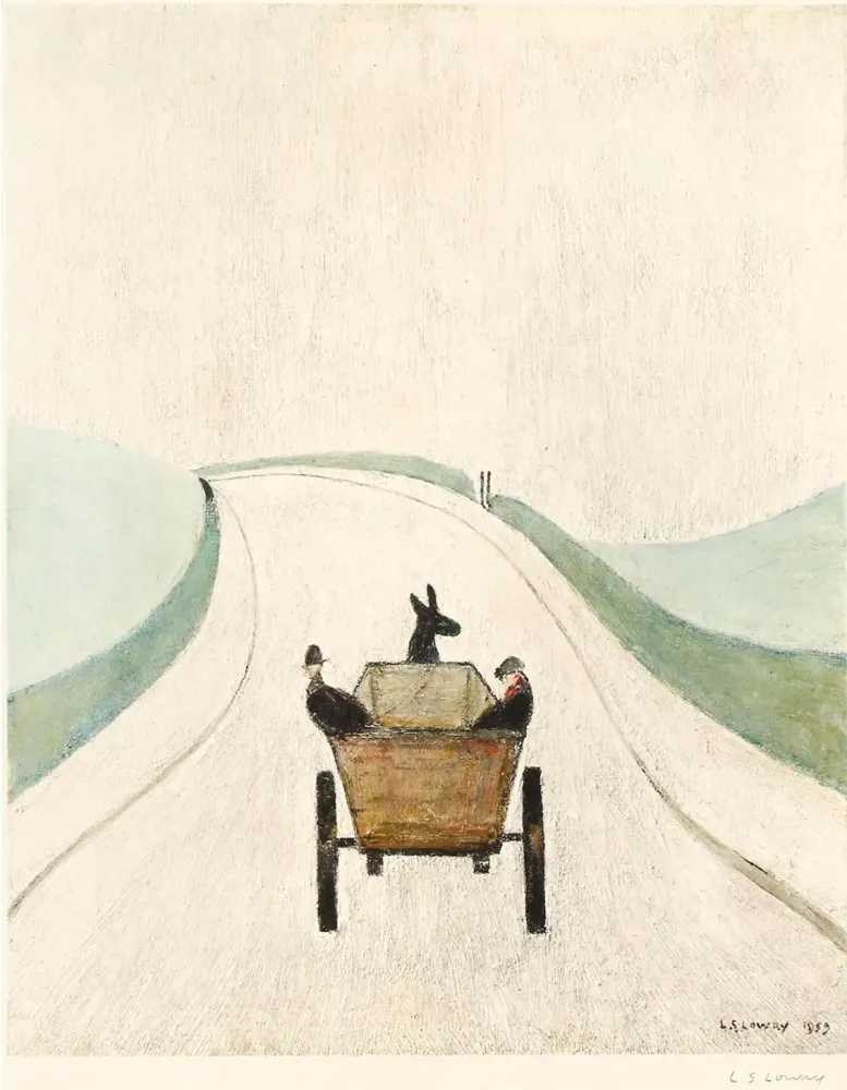 L.S. (Laurence Stephen) Lowry, ‘The Cart’, 1953, Print, Lithograph, null, 