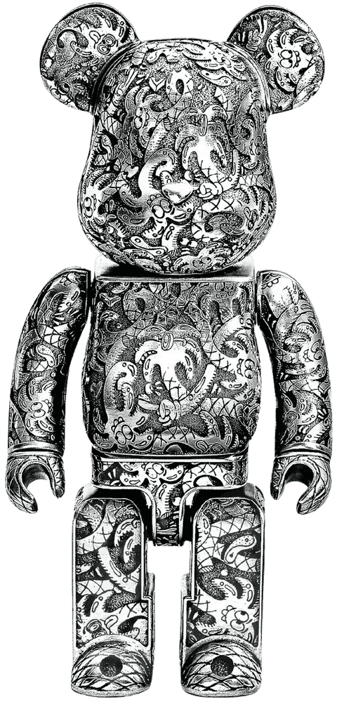Steven Harrington, ‘Pewter BEARBRICK (Silver Metal)’, 02-10-2021, Sculpture, Metal, Self-released, 