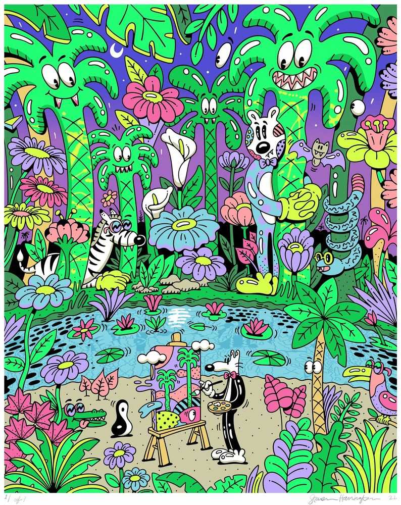 Steven Harrington, ‘Stay Mello’, 14-10-2022, Print, Fourteen Color Fine-Art Screenprint , Self-released, Numbered