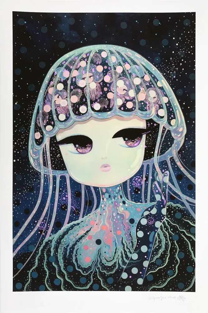 Stickymonger, ‘Sugar Water (Hand Finished)’, 17-01-2018, Print, Hand embellished archival pigment print on Moab Entrada Rag Bright 290gsm archival paper, House Of Roulx, Numbered, Handfinished