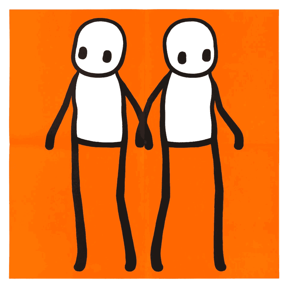 Stik, ‘Holding Hands (Orange - Hackney Today)’, 2020, Print, Offset poster, Hackney Today, 