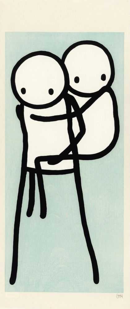 Stik, ‘Onbu (Blue)’, 16-10-2013, Print, Woodblock, ICN Gallery, Numbered