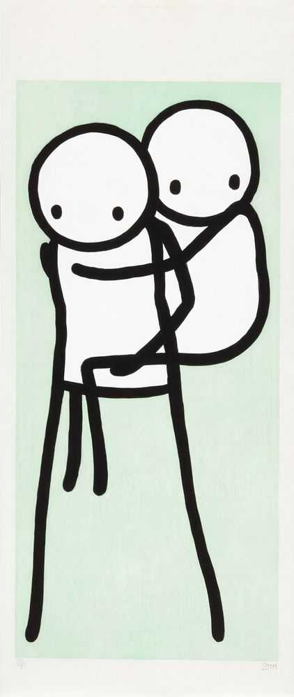 Stik, ‘Onbu (Green)’, 16-10-2013, Print, Woodblock, ICN Gallery, Numbered
