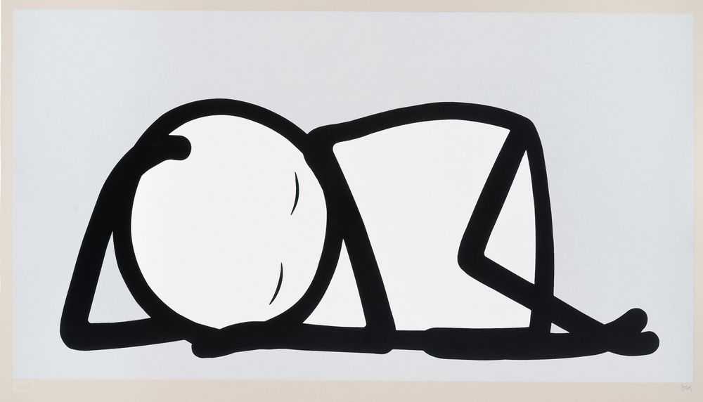 Stik, ‘Sleeping Baby (Silver)’, 24-09-2015, Print, Hand Pulled Silkscreen print on Somerset Card, Self-released, Numbered
