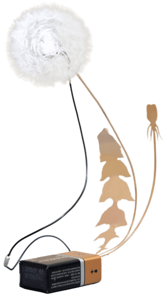 Studio Drift, ‘DANDELIGHT’, 2019, Sculpture, Phosphorus bronze, led light, real dandelion seeds, Self-released, Handfinished