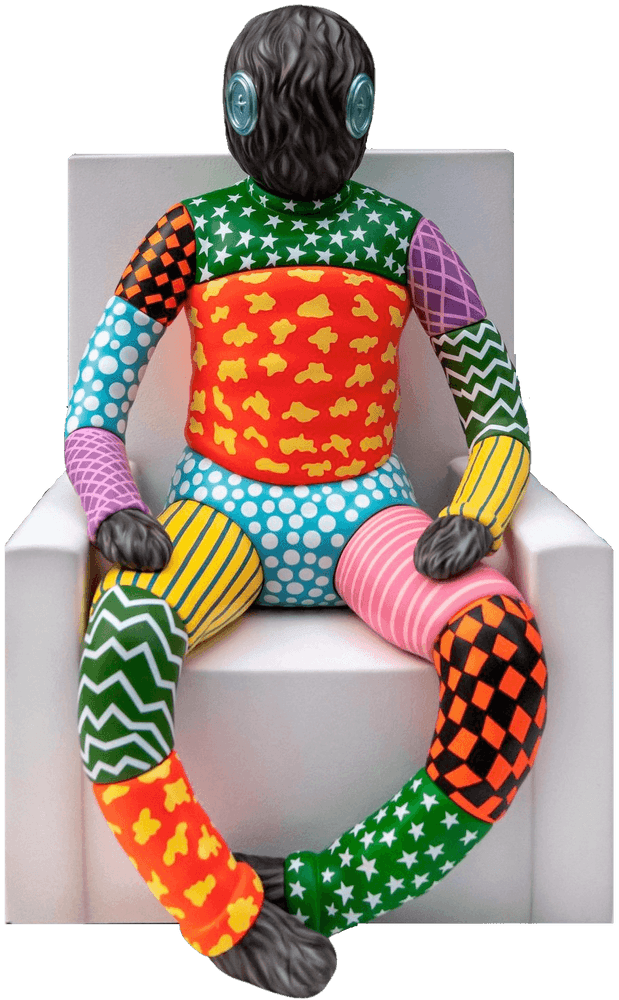 Suanjaya Kencut, ‘Positioning’, 2022, Sculpture, Resin/Hand Colored Metal, LeagueOTO, Numbered