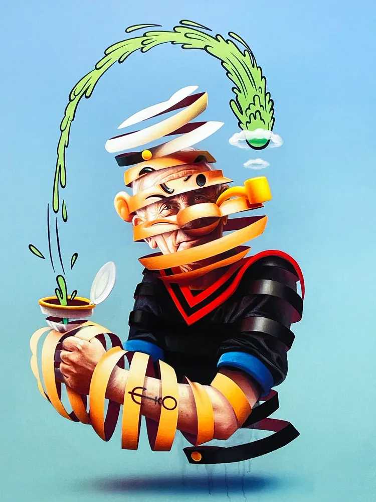 Super A, ‘Popeye The Sailor Man’, 03-10-2019, Print, Archival pigment print, Bottleneck Gallery, Numbered