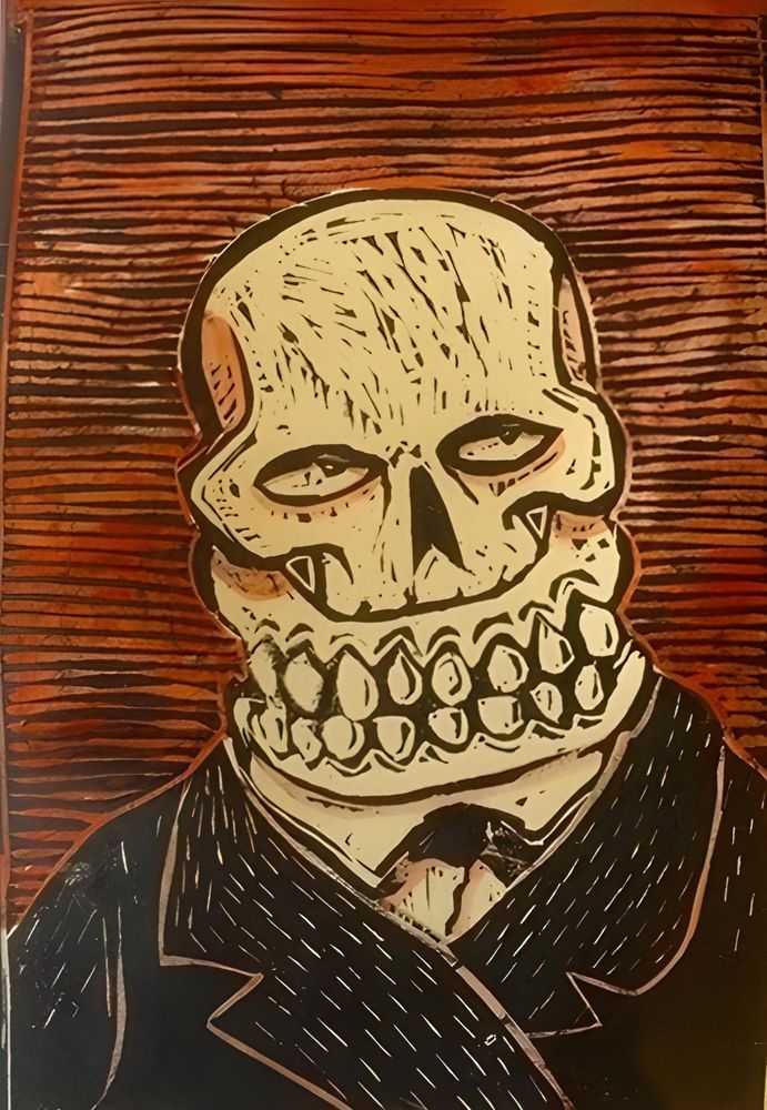 Sweet Toof, ‘Bill Hurley’, 20-03-2016, Print, Linocut, Self Released, Numbered