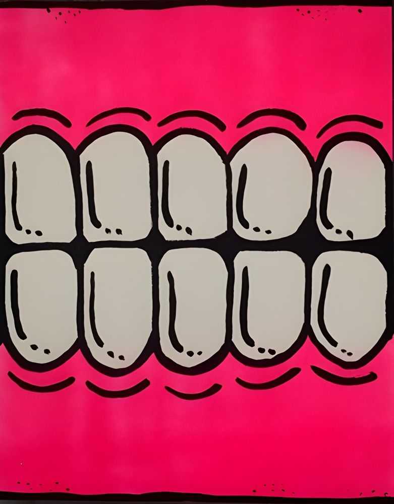 Sweet Toof, ‘Chomps’, 10-12-2014, Print, Hand Painted Multiple, Pandemic Gallery, Numbered, Handfinished