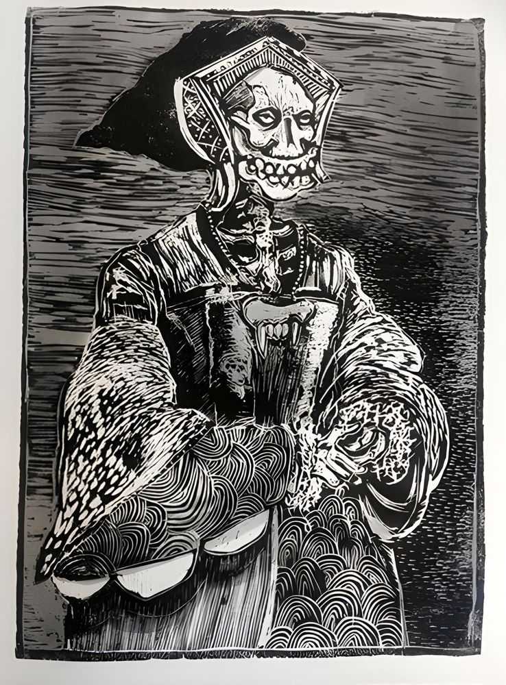 Sweet Toof, ‘Liberty’, 28-01-2015, Print, Woodcut, Self Released, Numbered, Handfinished