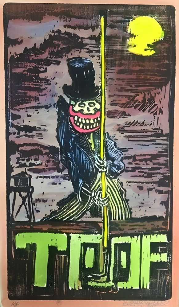 Sweet Toof, ‘Midnight Oil’, 24-01-2015, Print, Woodcut, Self Released, Numbered, Handfinished