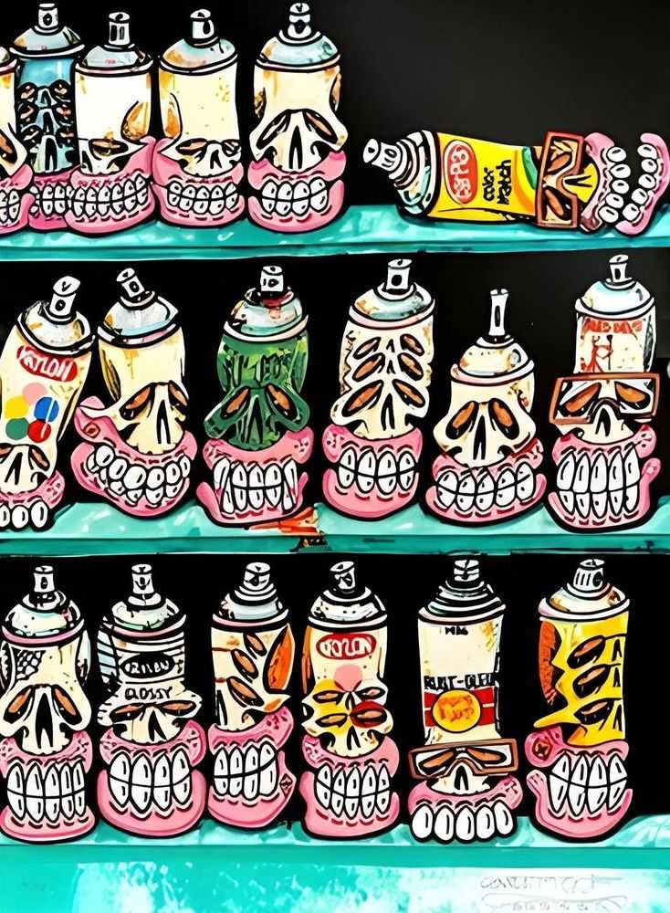 Sweet Toof, ‘Paint Stash’, 28-07-2023, Print, Screen Print, BSMT Space, Numbered