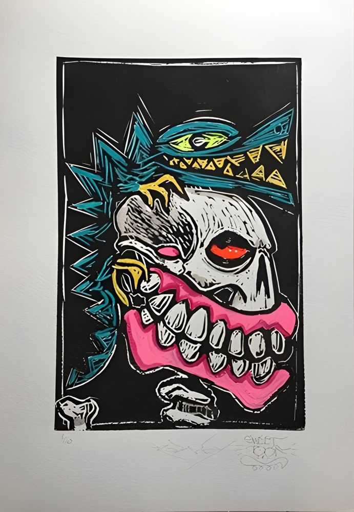 Sweet Toof, ‘Punk Crock’, 19-05-2019, Print, Linocut, Self Released, Numbered, Handfinished