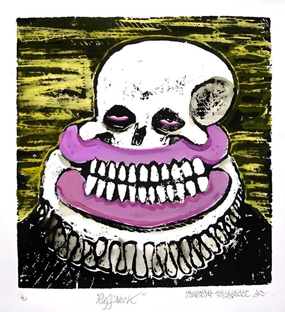 Sweet Toof, ‘Ruff Neck’, 13-01-2009, Print, Woodcut, Sartorial Contemporary Art, Numbered, Handfinished