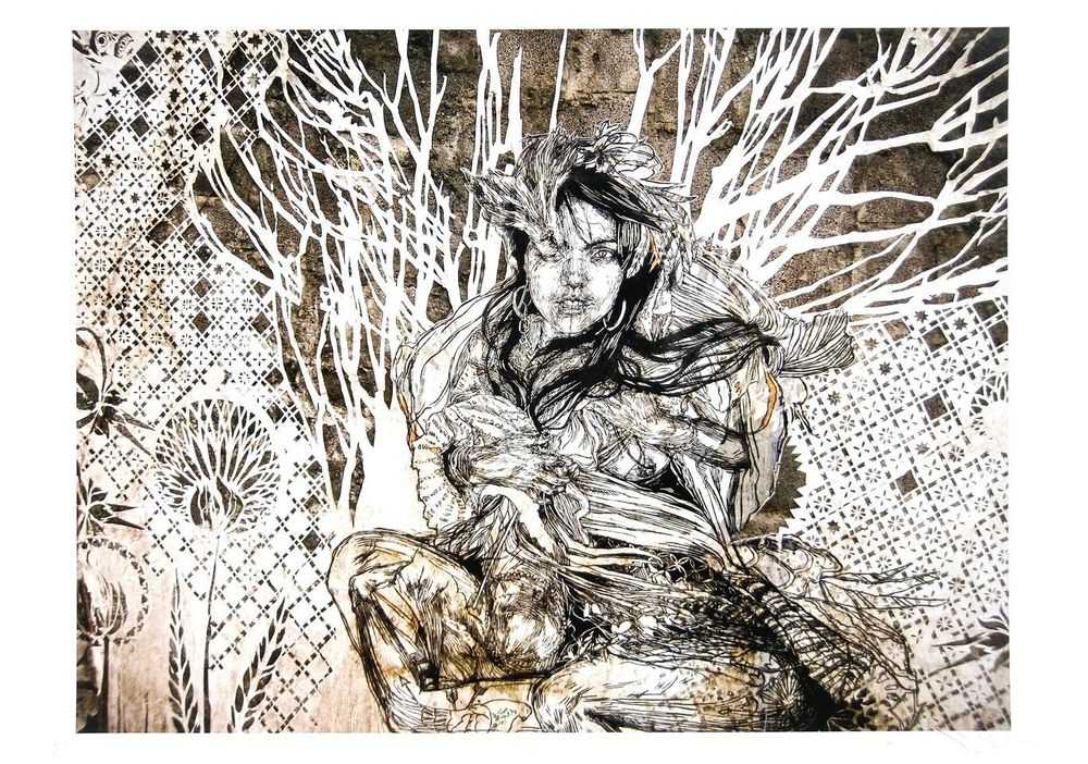 Swoon, ‘“Moniferal” New Orleans, 2011’, 09-07-2019, Print, Inkjet print on heavyweight rag, Self-released, Numbered