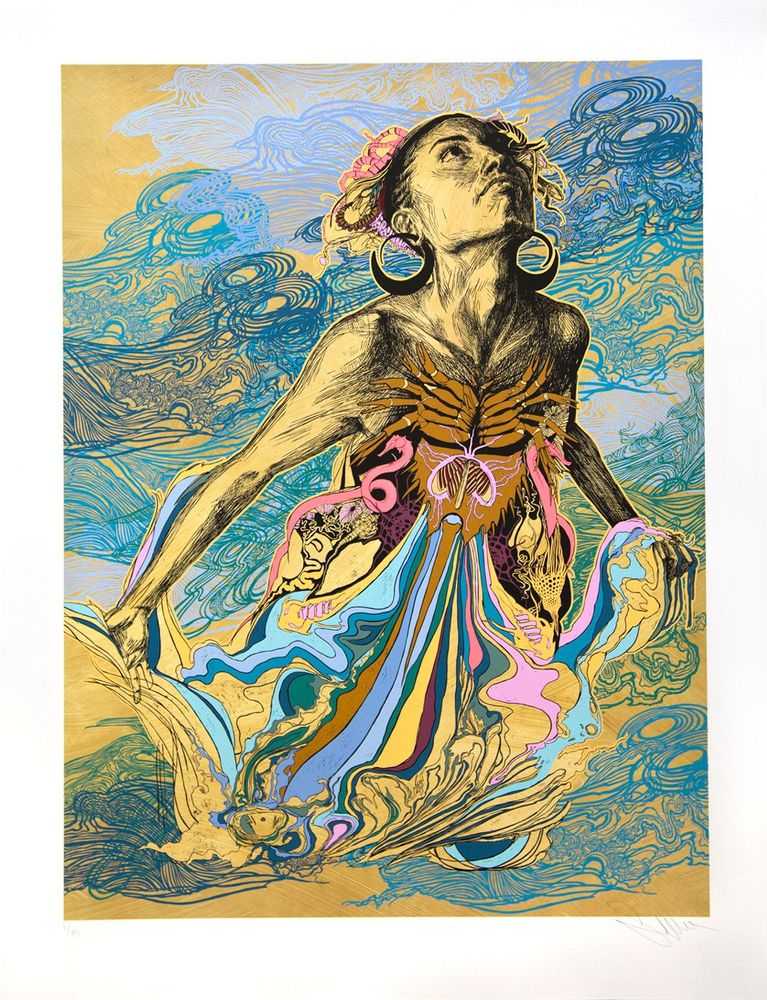 Swoon, ‘Thalassa (2017)’, 26-10-2017, Print, 15 color silkscreen on 100% cotton Coventry rag, Self-released, Numbered