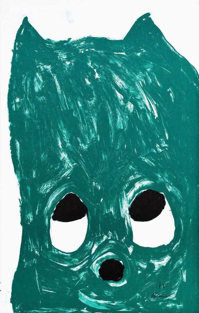 Szabolcs Bozo, ‘Kristy (Green)’, 2020, Print, Lithography in Two colours, Semiose Gallery, Numbered