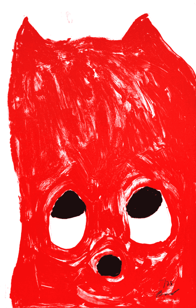 Szabolcs Bozo, ‘Kristy (Red)’, 2020, Print, Lithography in Two colours, Semiose Gallery, Numbered