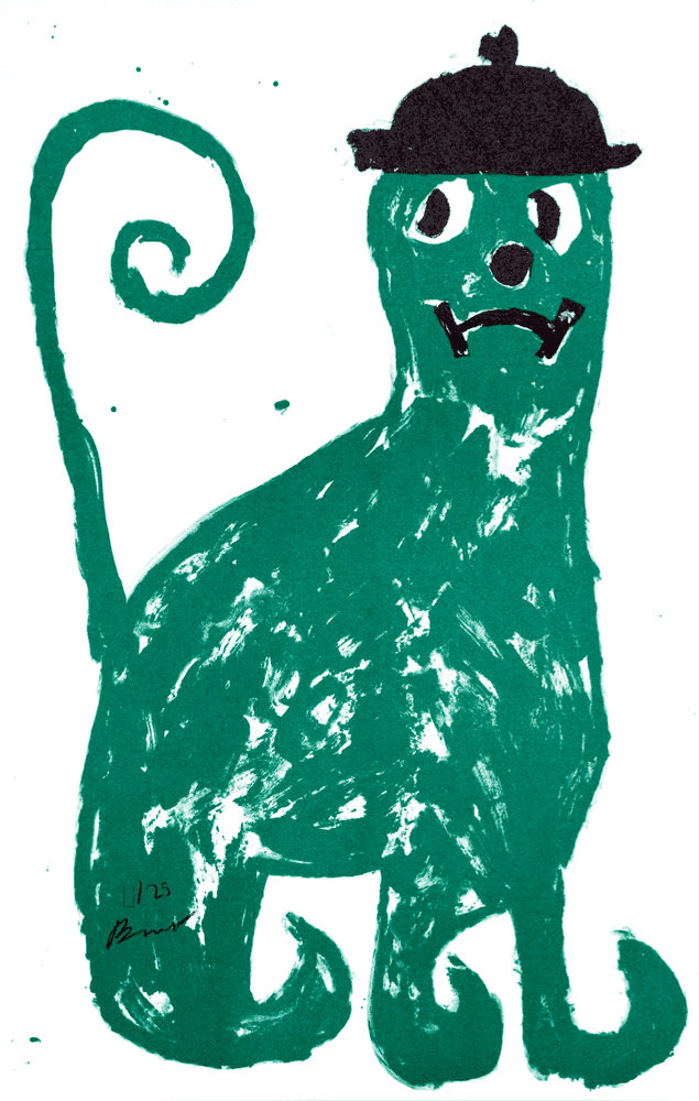Szabolcs Bozo, ‘Lily (Green)’, 2020, Print, Lithography in Two colours, Semiose Gallery, Numbered