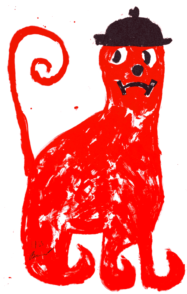 Szabolcs Bozo, ‘Lily (Red)’, 2020, Print, Lithography in Two colours, Semiose Gallery, Numbered